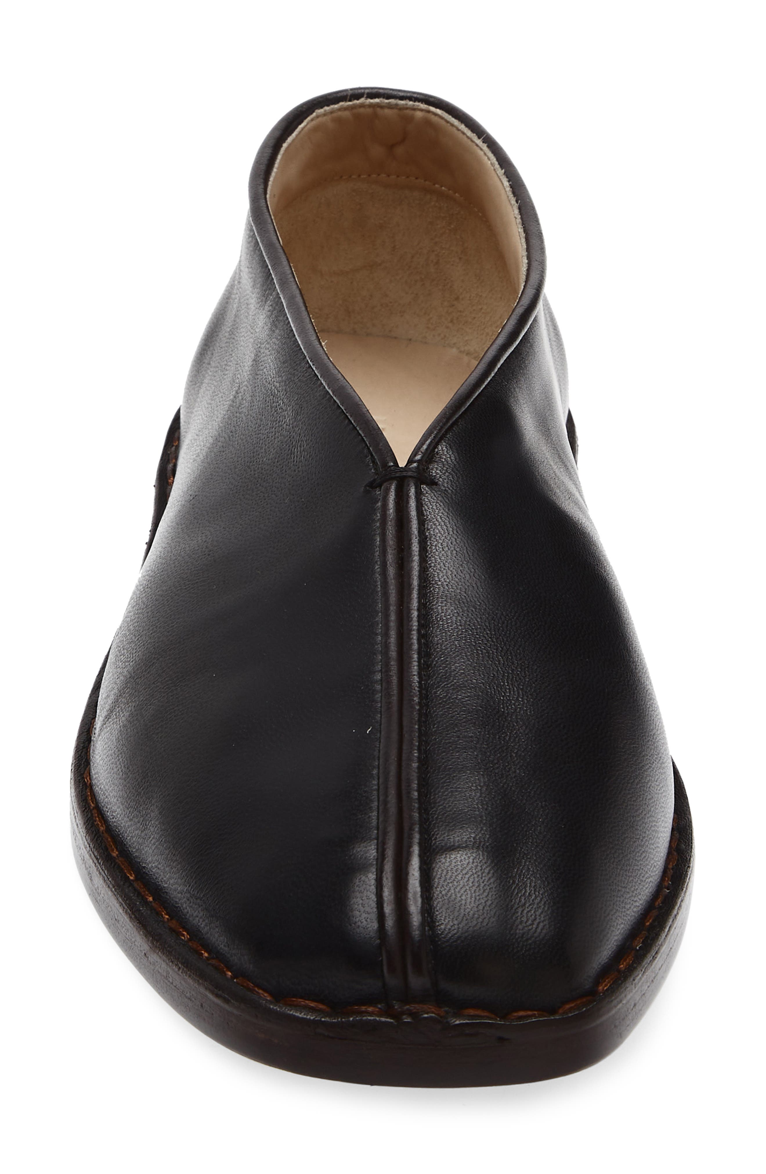 Lemaire Piped Leather Loafer, Alternate, color, Black/ Dark Chocolate