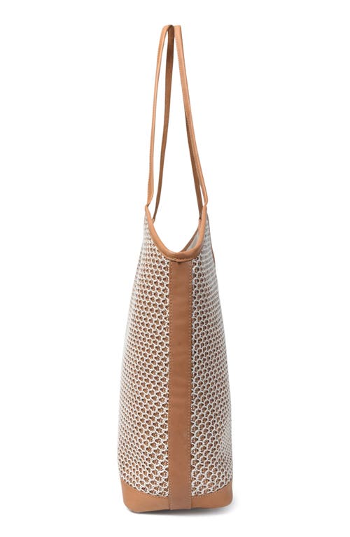Jelavu Liliana Woven Raffia & Leather Tote Bag