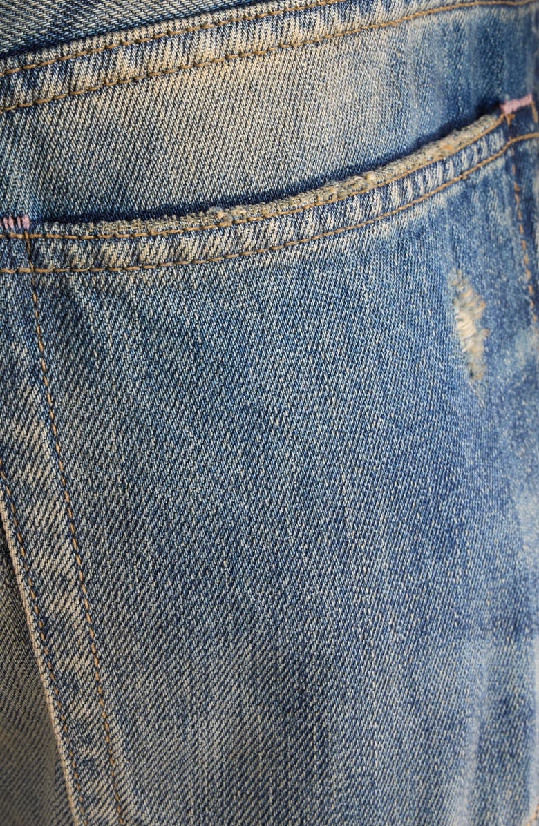 Acne Studios 2021M Rocka Wide Straight Leg Jeans, Alternate, color, Dark Blue