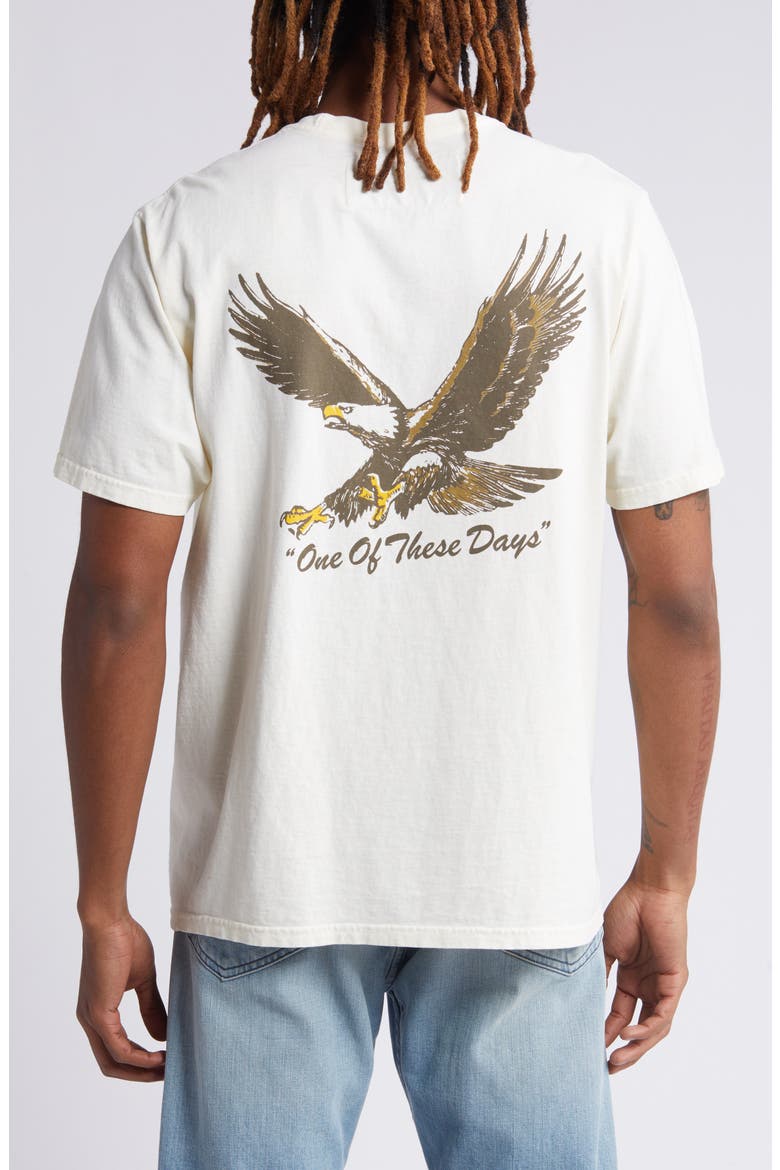 Screaming Eagle Graphic T-Shirt, Alternate, color, BONE