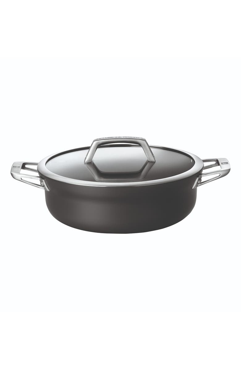 ZWILLING Motion Hard Anodized Nonstick 4-Quart Chef's Pan, Main, color, Matte Black