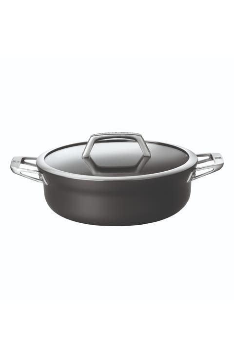 Motion Hard Anodized Nonstick 4-Quart Chef's Pan