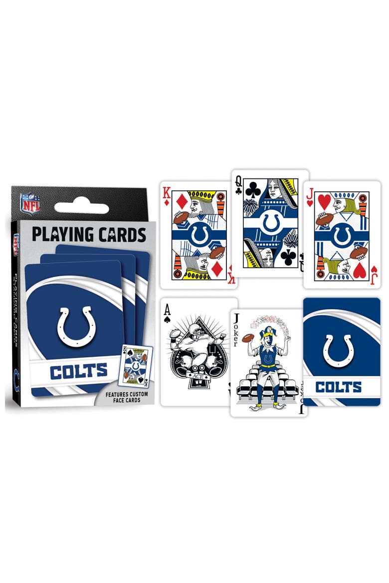 Indianapolis Colts Playing Cards, Alternate, color, Multicolor