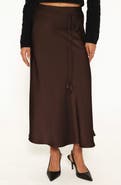 Petal & Pup Bayley Satin Midi Skirt