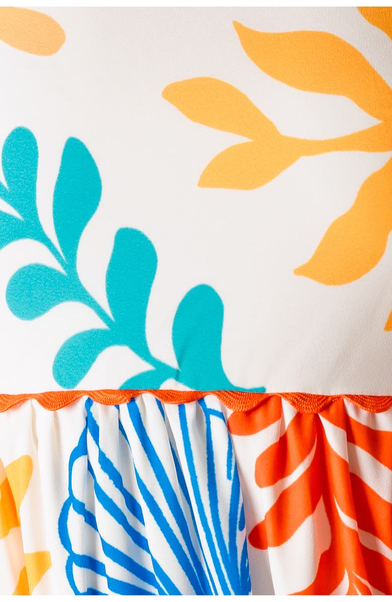 FLYING TOMATO Beach Tie Strap Empire Waist Maxi Dress, Alternate, color, 