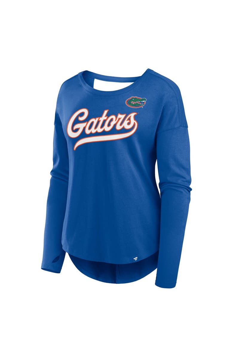 FANATICS Women's Fanatics Royal Florida Gators Training Camp Core Long Sleeve V-Neck Fashion T-Shirt, Alternate, color, Royal