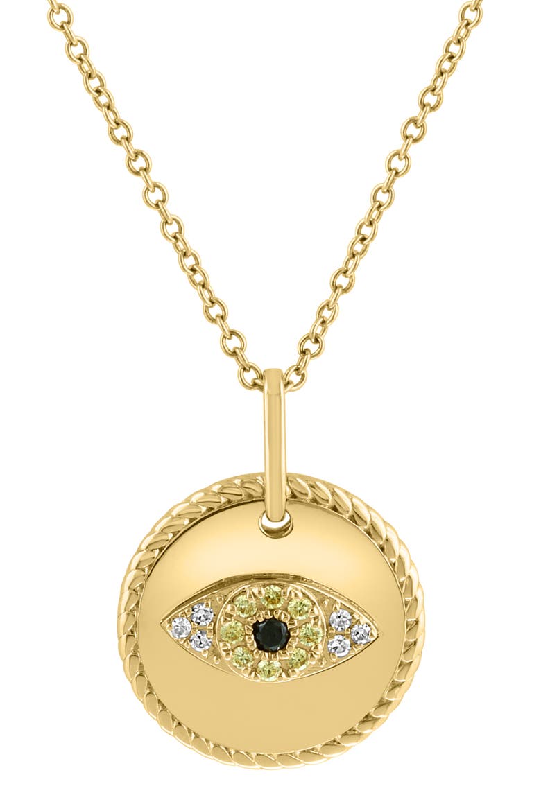 14K Yellow Gold Golden Eclipse Diamond Pendant, Main, color, Metallic Gold