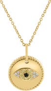 EFFY 14K Yellow Gold Golden Eclipse Diamond Pendant