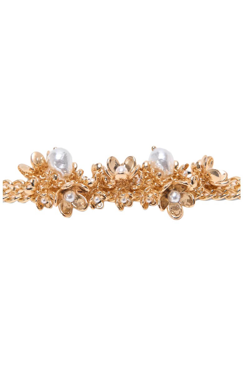 Asymmetric wide chain bracelet, Alternate, color, Gold