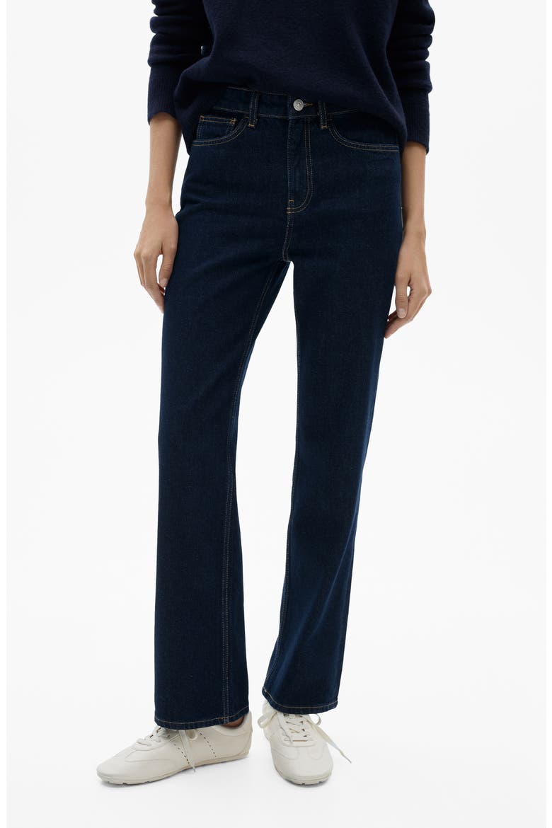 Mid Rise Straight Leg Jeans, Main, color, OPEN BLUE