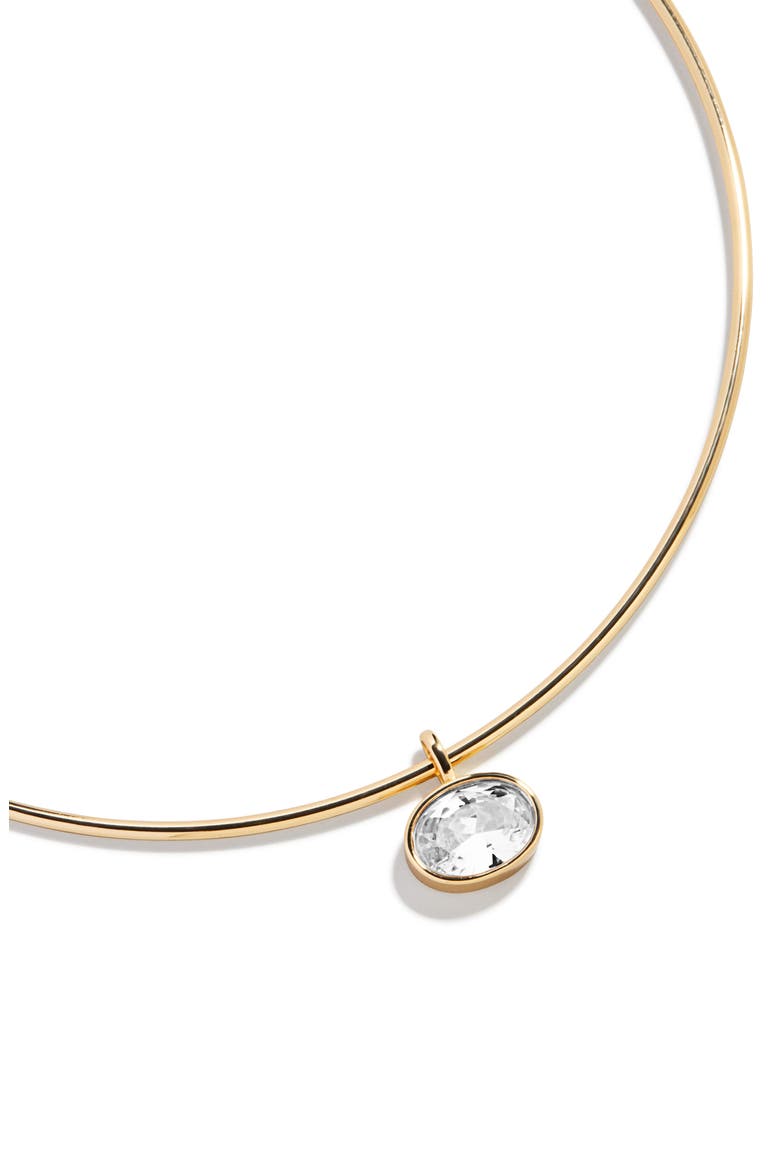 Lexi Crystal Collar Necklace, Alternate, color, CLEAR
