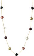 EFFY Multicolor Freshwater Pearl Station Necklace
