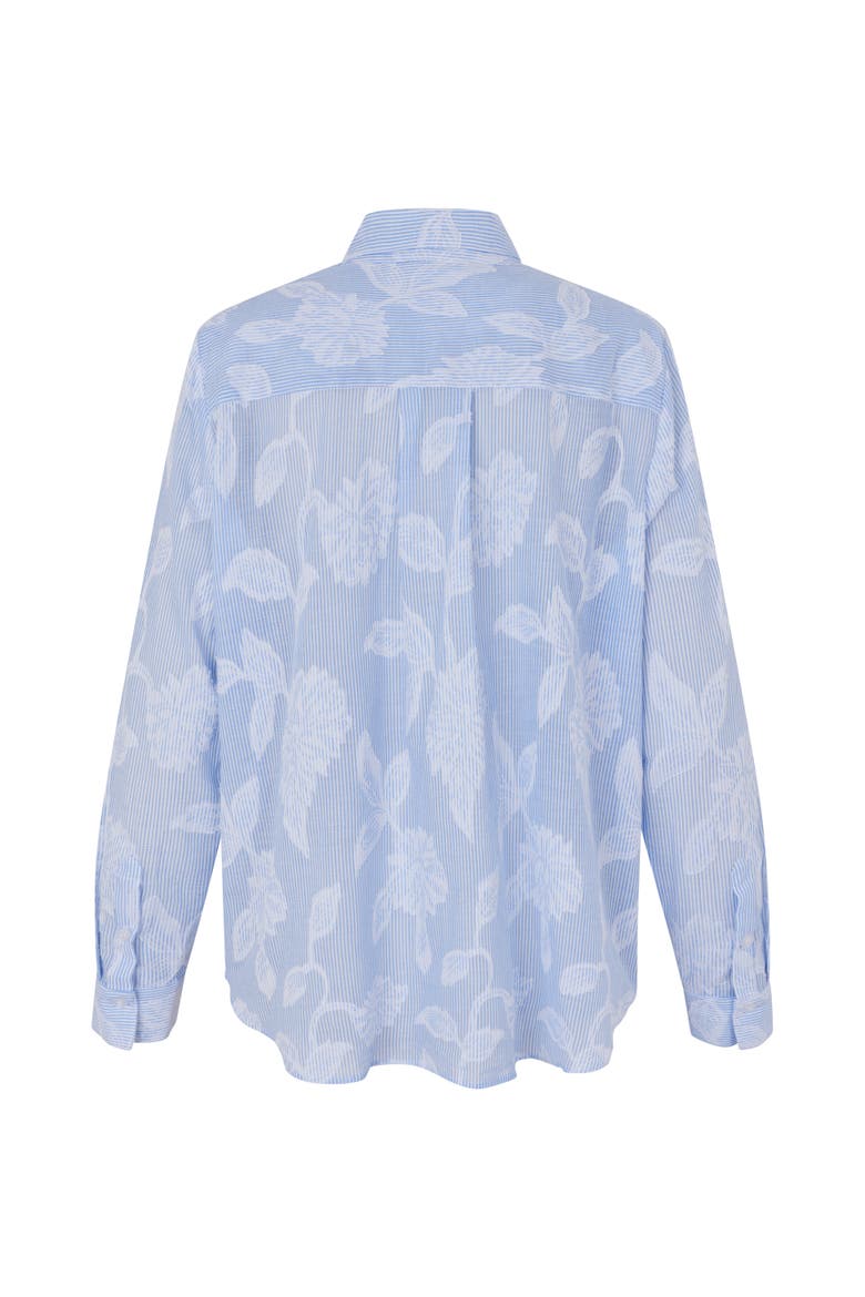 MaImma Floral Print Shirt, Alternate, color, Placid Blue