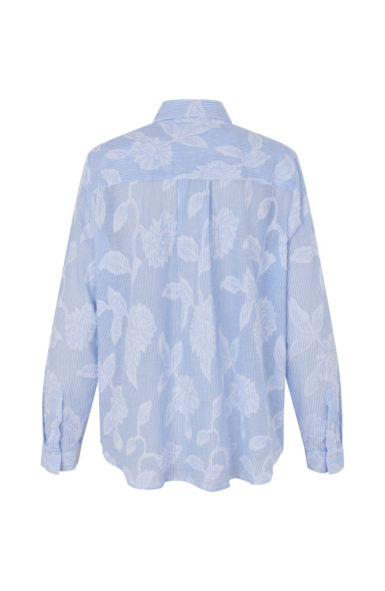 Masai Copenhagen MaImma Floral Print Shirt, Alternate, color, Placid Blue