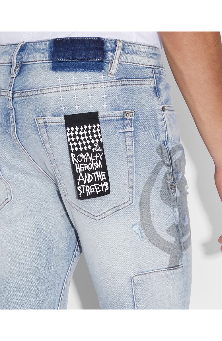Ksubi Van Winkle Dollar Ripped Skinny Jeans, Alternate, color,