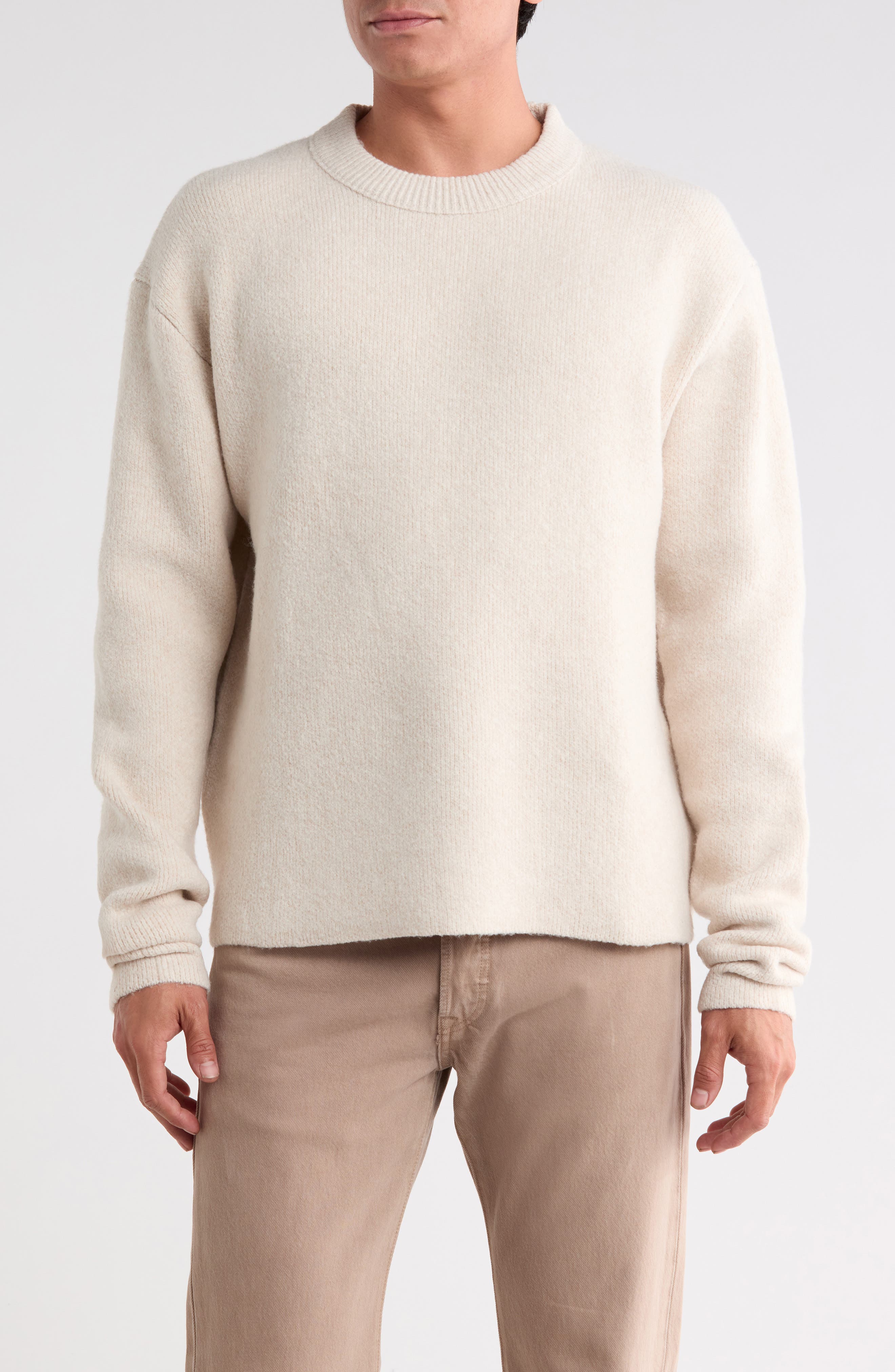 Drop Shoulder Crewneck Sweater