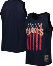 Mitchell & Ness Men's Mitchell & Ness Navy San Francisco Giants Cooperstown Collection Stars and Stripes Tank Top