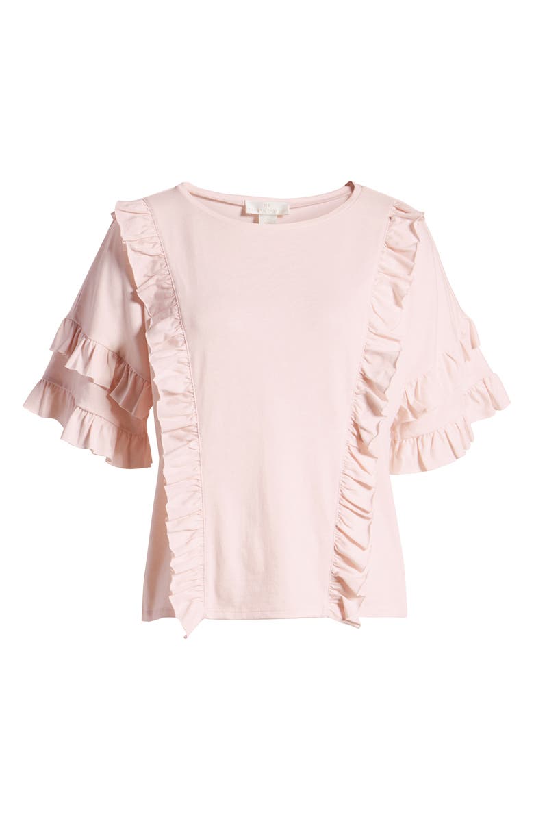 Rachel Parcell Ruffle Tee, Alternate, color, 