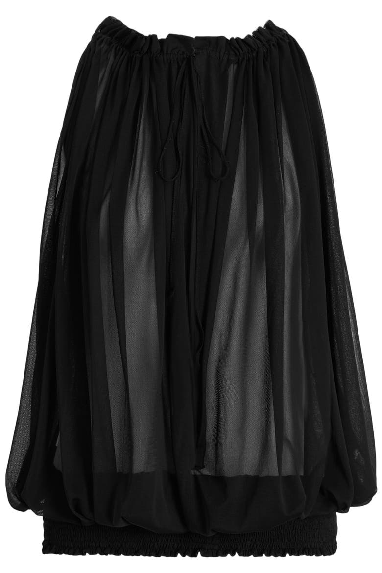 Sleeveless muslin top, Alternate, color, black