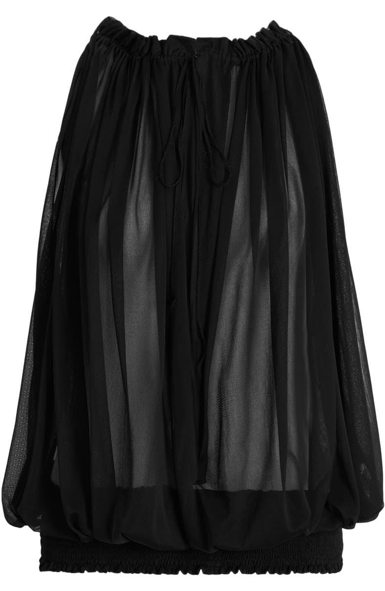 Balmain Sleeveless muslin top, Alternate, color, Black