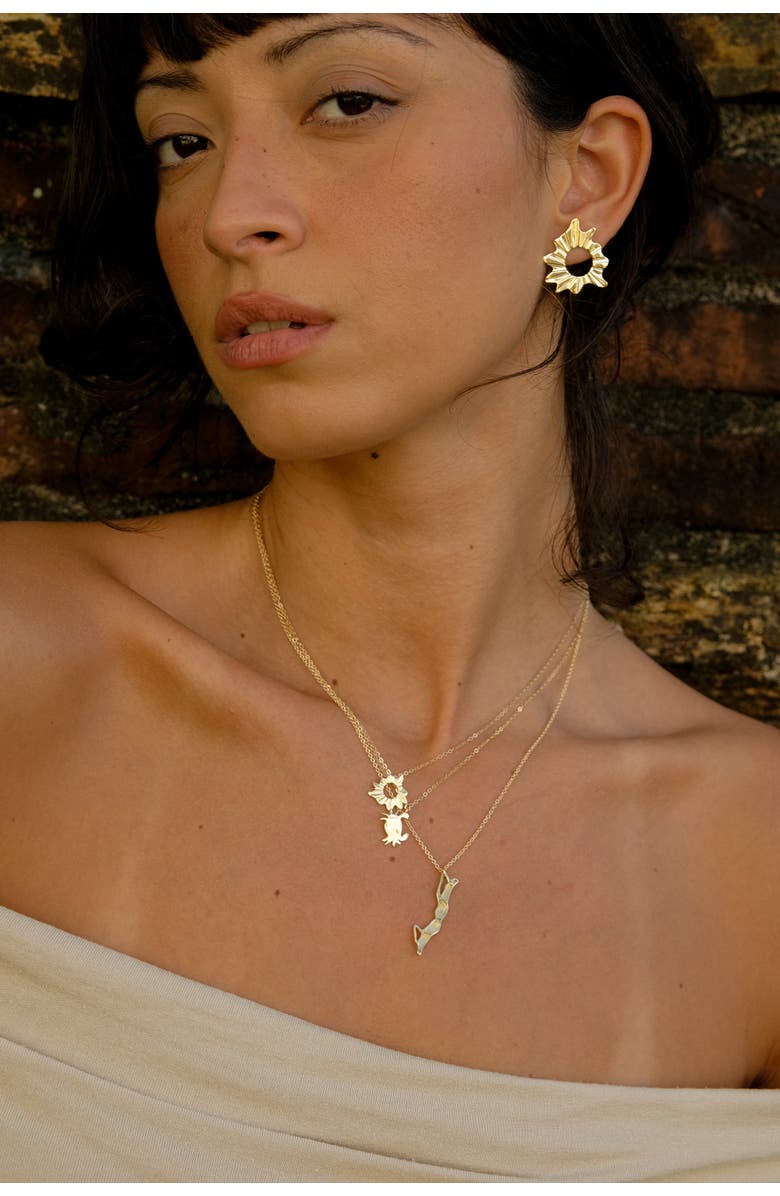 MUNS Verano Necklace, Alternate, color, Gold Vermeil