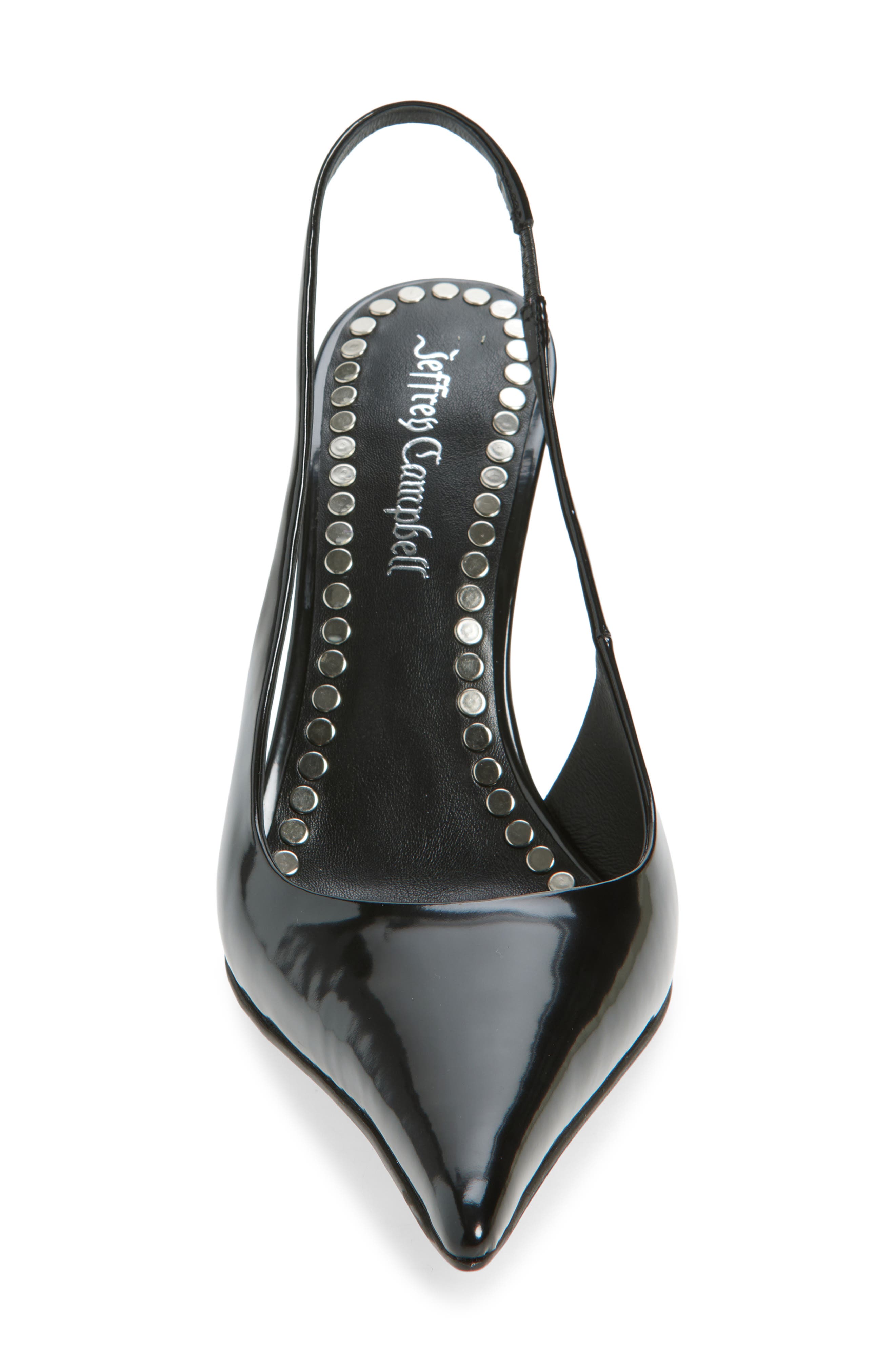 Jeffrey Campbell You Wish Slingback Pump, Alternate, color, Black Box Silver