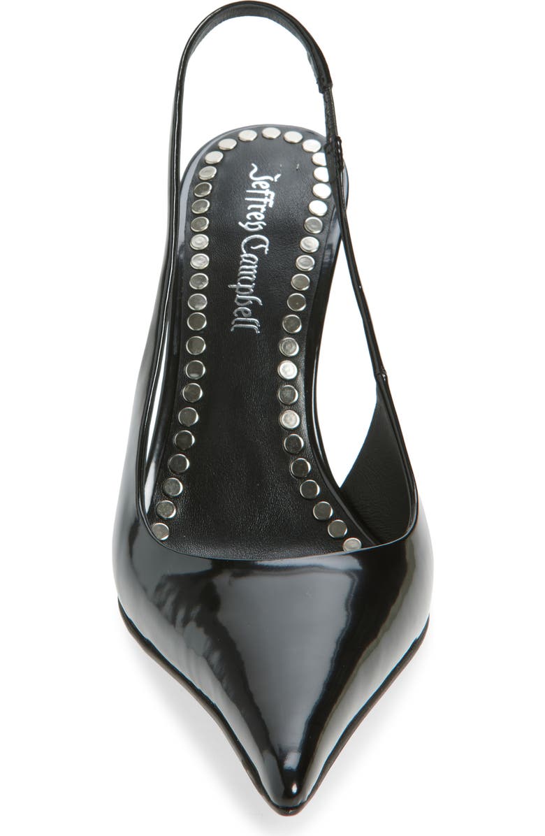Jeffrey Campbell You Wish Slingback Pump, Alternate, color, Black Box Silver