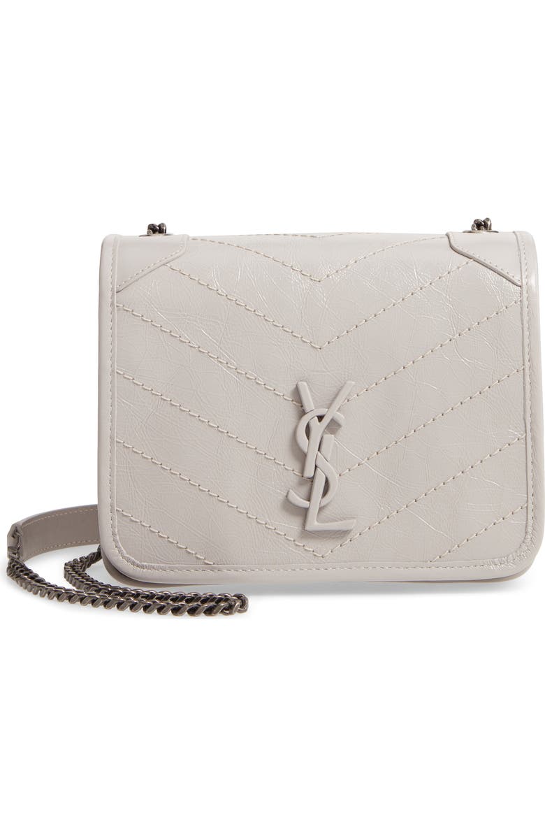 Saint Laurent Niki Leather Crossbody Bag, Main, color,