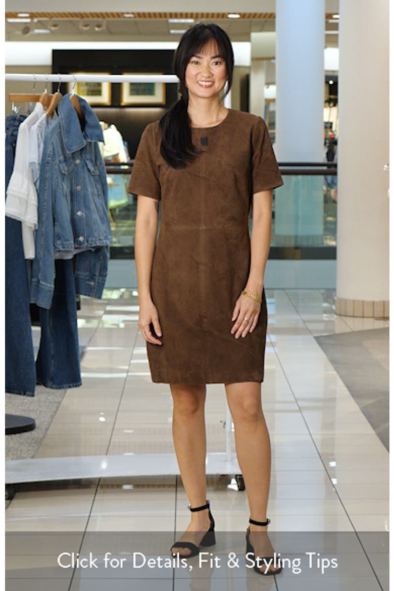 Sculpted Suede Minidress video