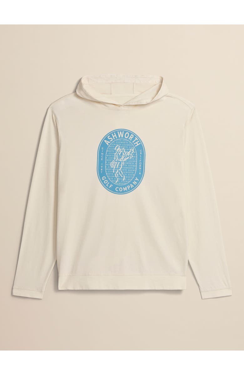 ASHWORTH GOLF Golfman Badge Hoodie, Alternate, color, Natural