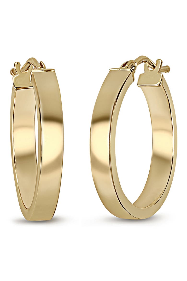 14K Gold Hoop Earrings, Main, color, 14KY