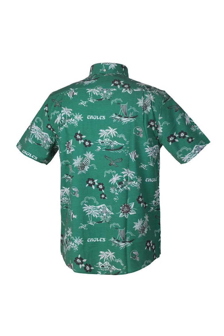 Men's Reyn Spooner Green Philadelphia Eagles Throwback Kekai Performance Button-Down Shirt, Alternate, color, Green
