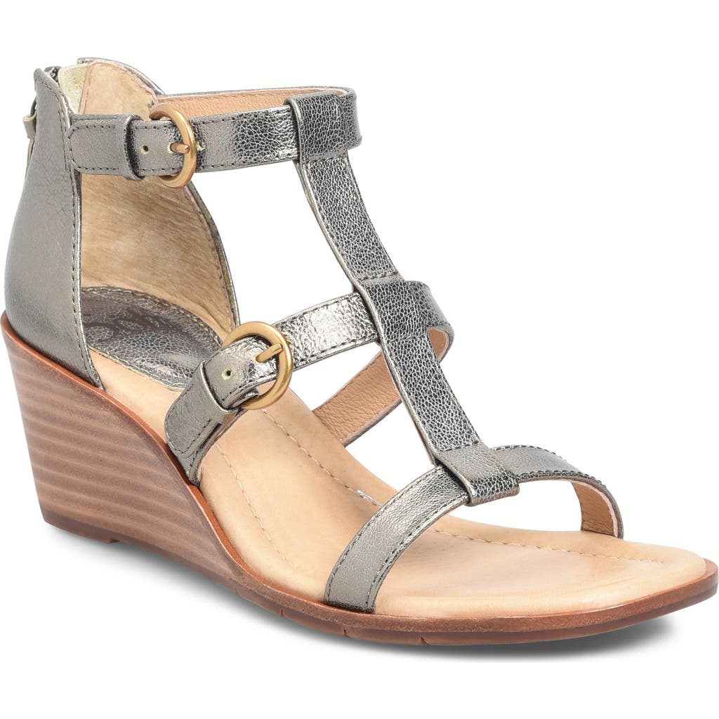 Söfft Gaige Wedge Sandal In Bronze