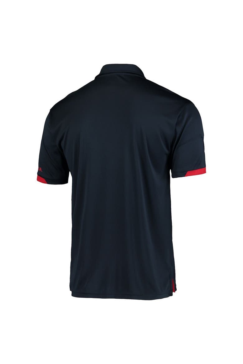 Men's Colosseum Navy Gonzaga Bulldogs Santry Lightweight Polo, Alternate, color, Navy