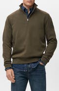 MANGO Quarter Zip Sweatshirt