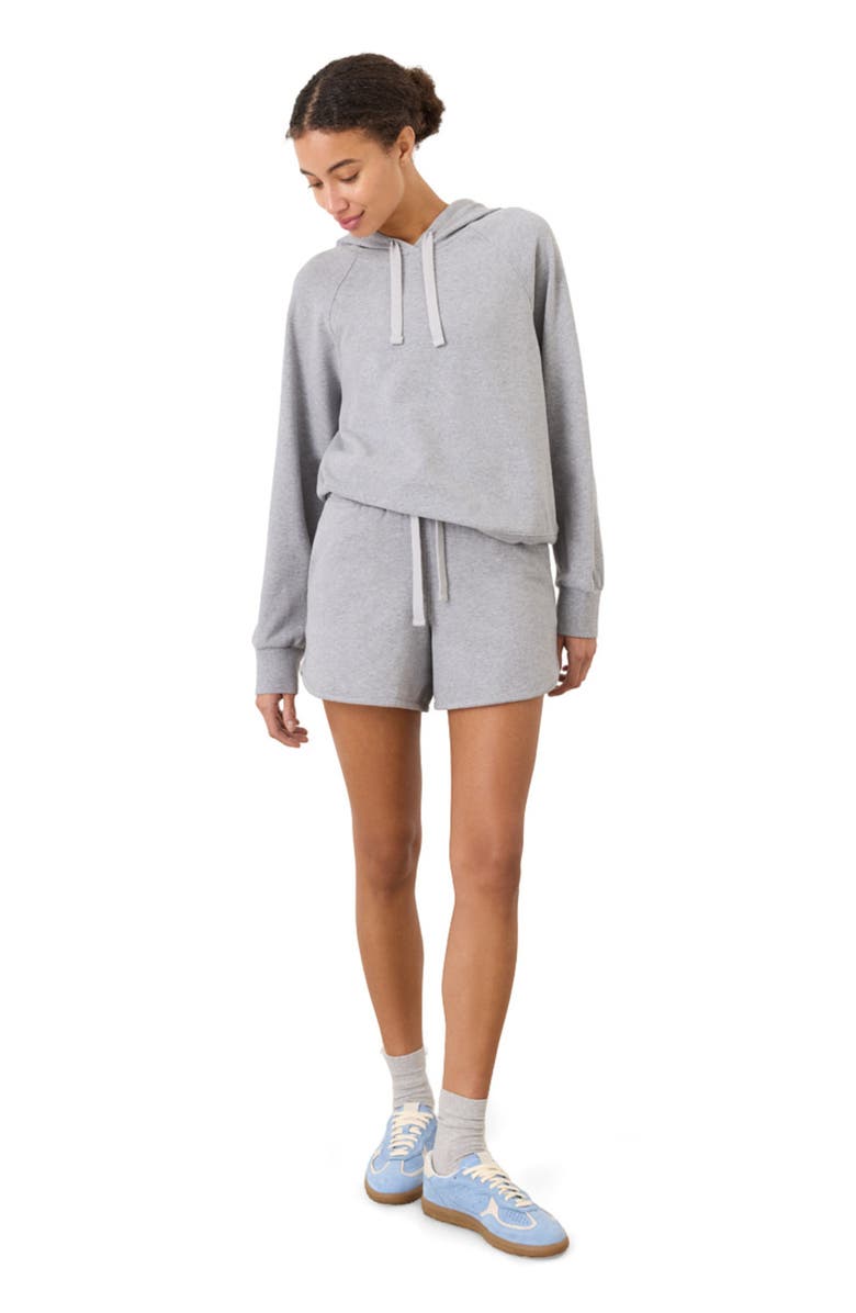 Pact CloudKnit Curved Hem Short, Main, color, Heather Grey