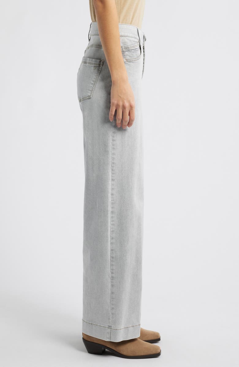 Wit & Wisdom Sam 'Ab'Solution High Waist Wide Leg Jeans, Alternate, color, Light Grey