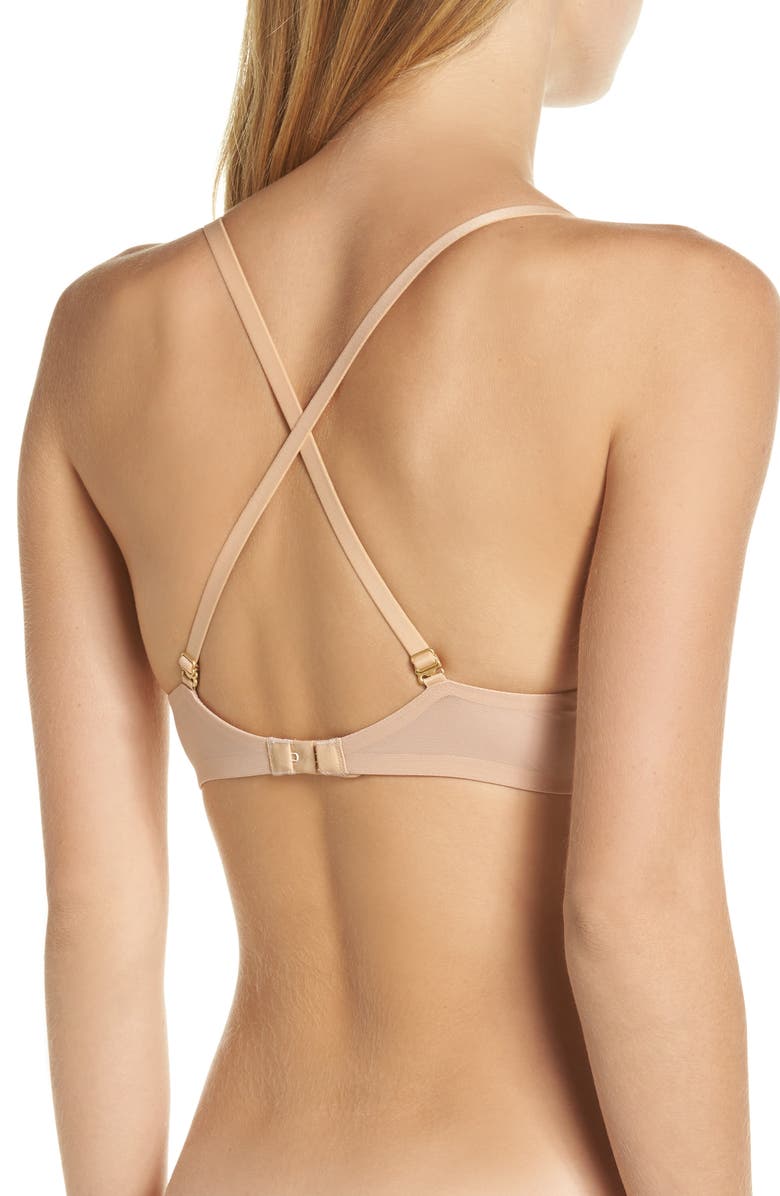 Madewell Shea Mesh Trimmed T-Shirt Bra, Alternate, color,