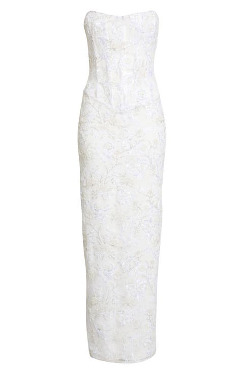 Anisa Beaded Sleeveless Gown