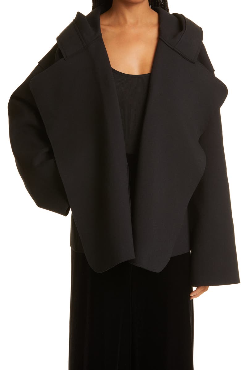 Norma Kamali Oversize Hooded Coat, Alternate, color, 