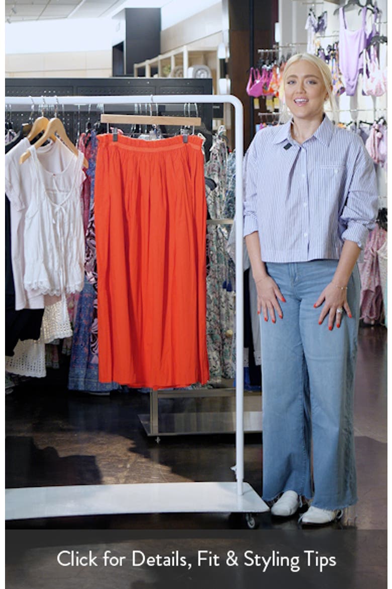 Crinkle Cotton Maxi Skirt video