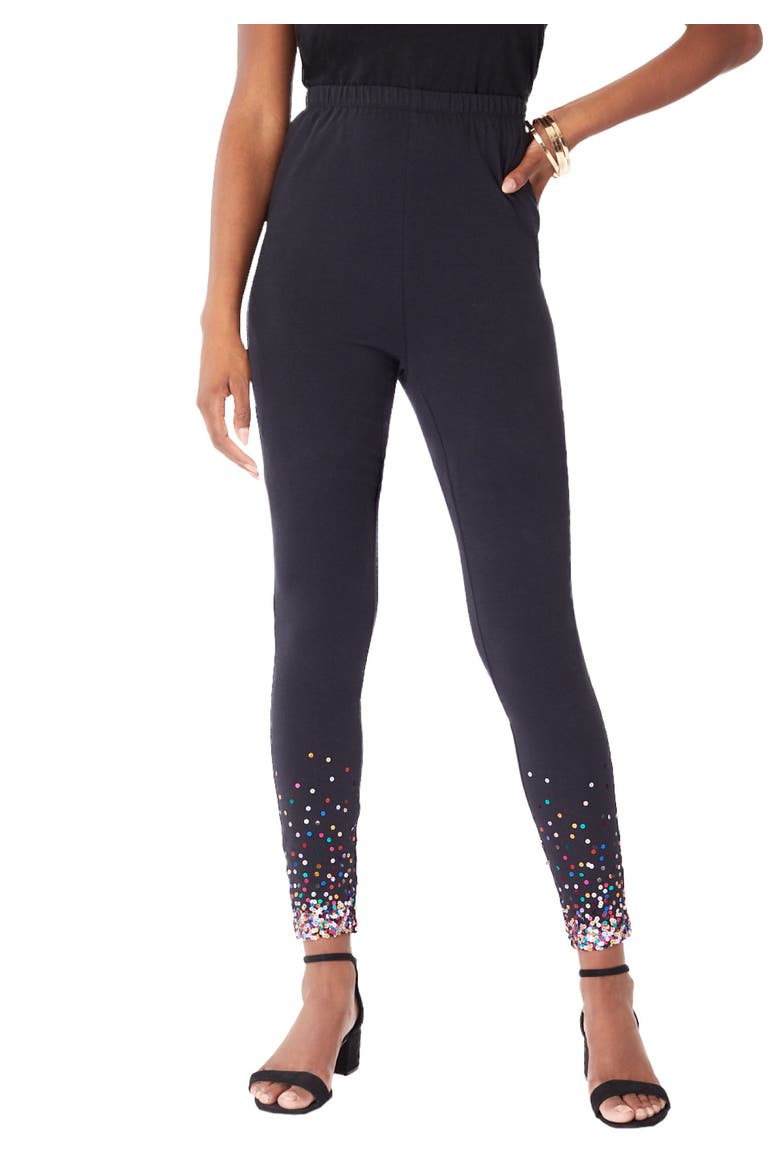 Embellished Leggings, Main, color, MULTI OMBRE SEQUIN