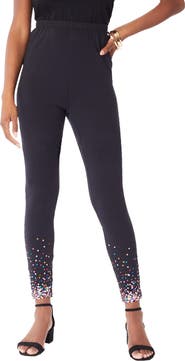 Roaman's Embellished Leggings