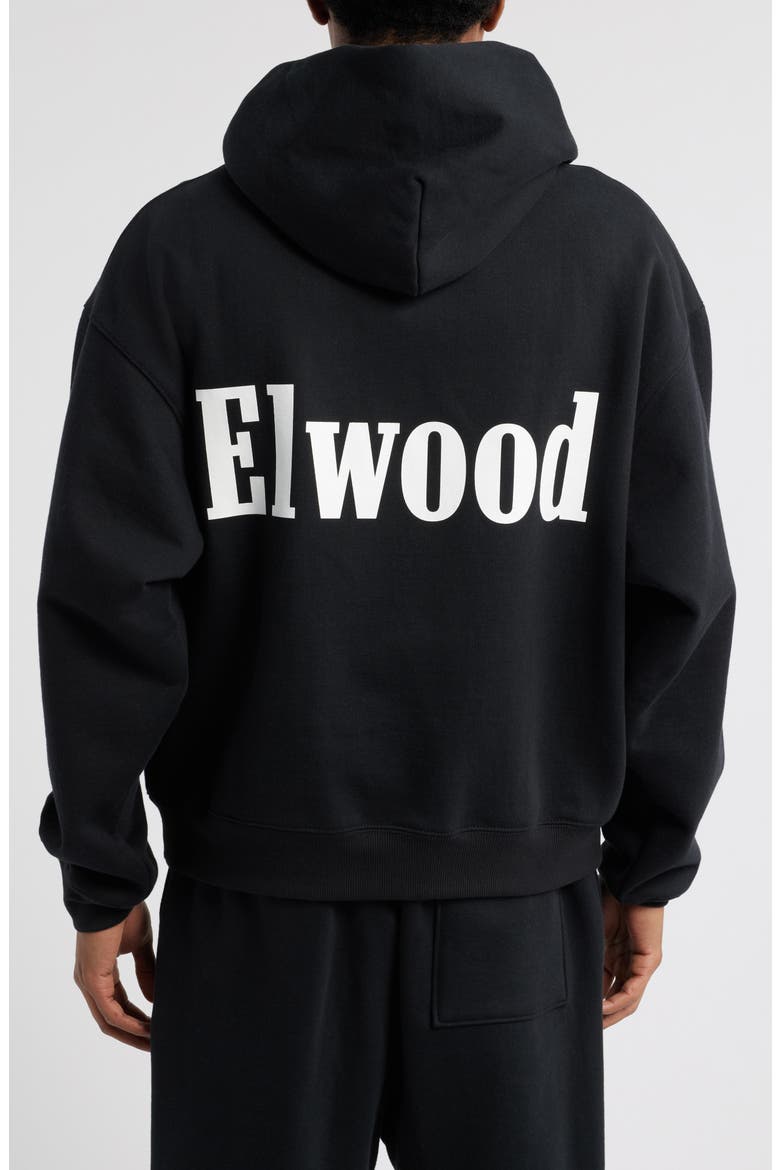 Trademark Logo Heavyweight Hoodie, Alternate, color, COAL