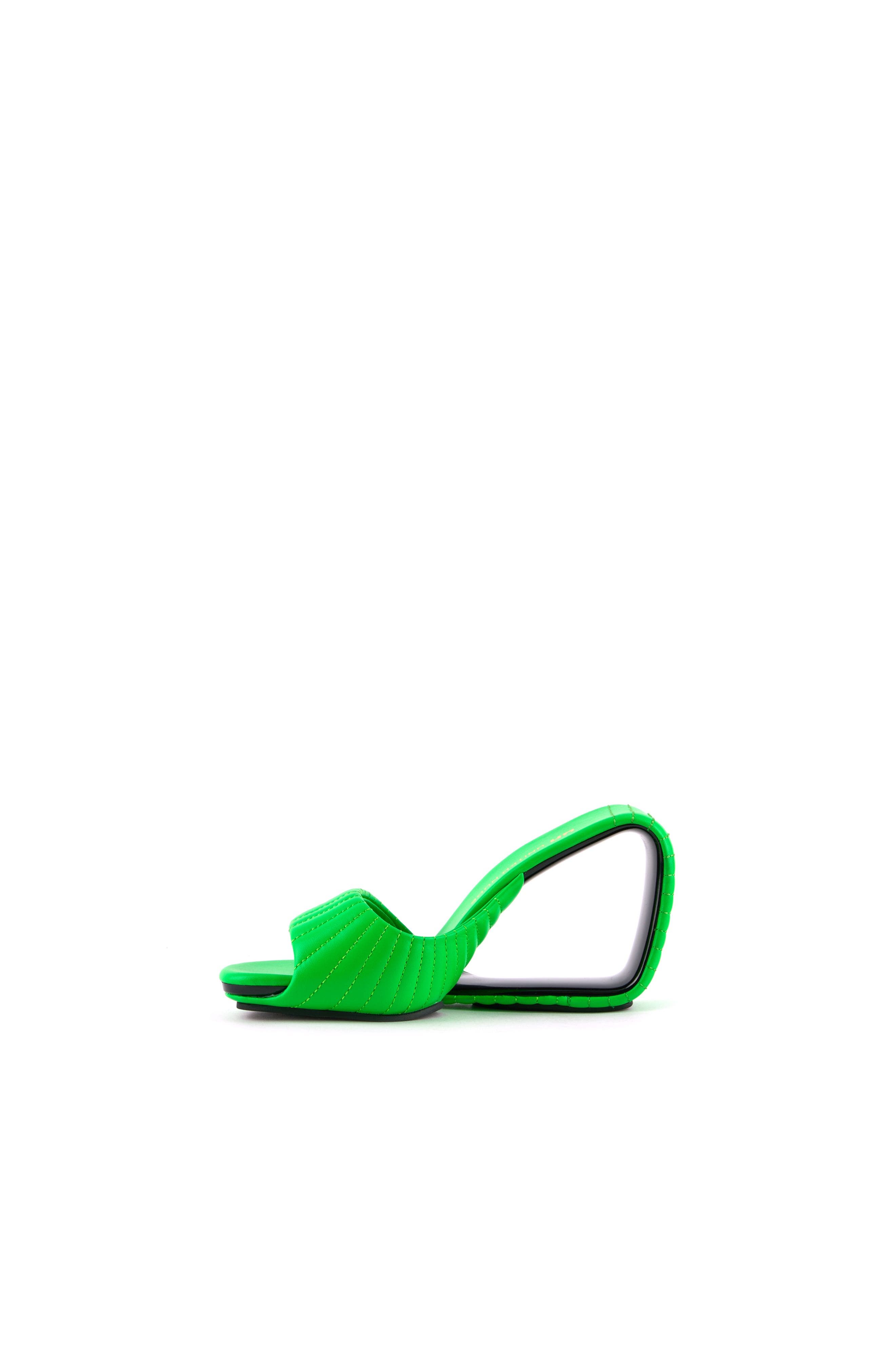 Mobius Hi Puffier Sandals, Alternate, color, Fluo Green Puffier