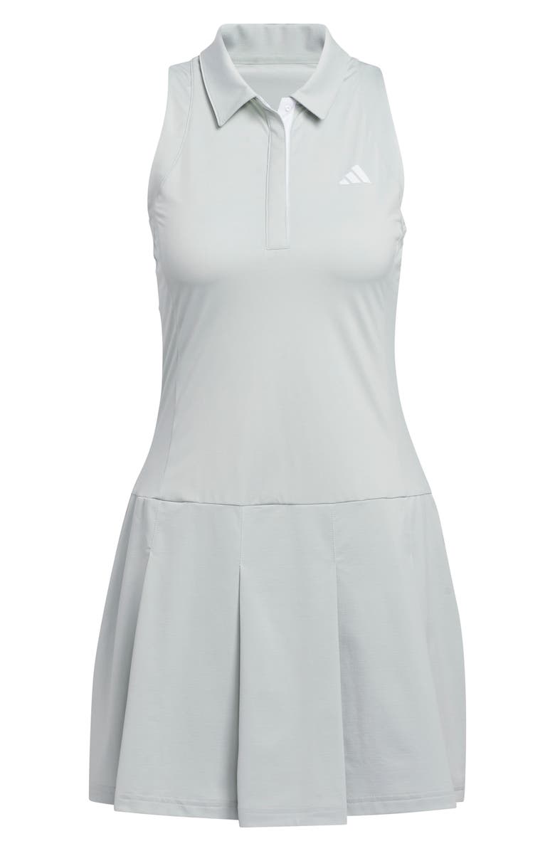 adidas Golf Ultimate365 Tour Pleated Golf Dress, Alternate, color, Wonder Silver