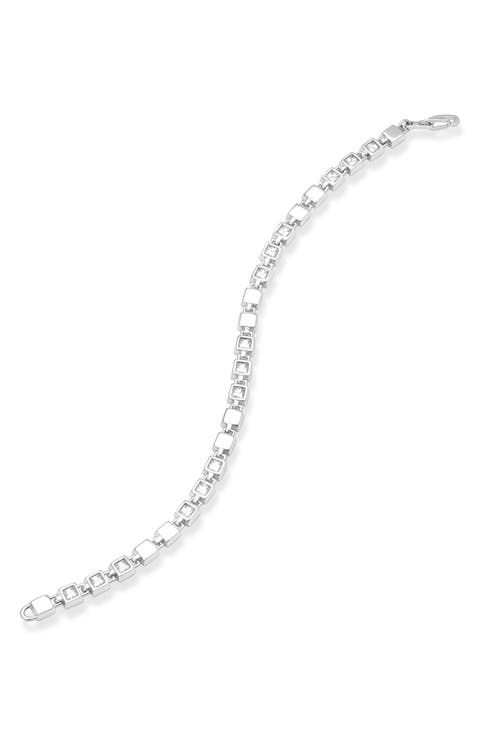 Estate Cadence Cubic Zirconia Link Bracelet