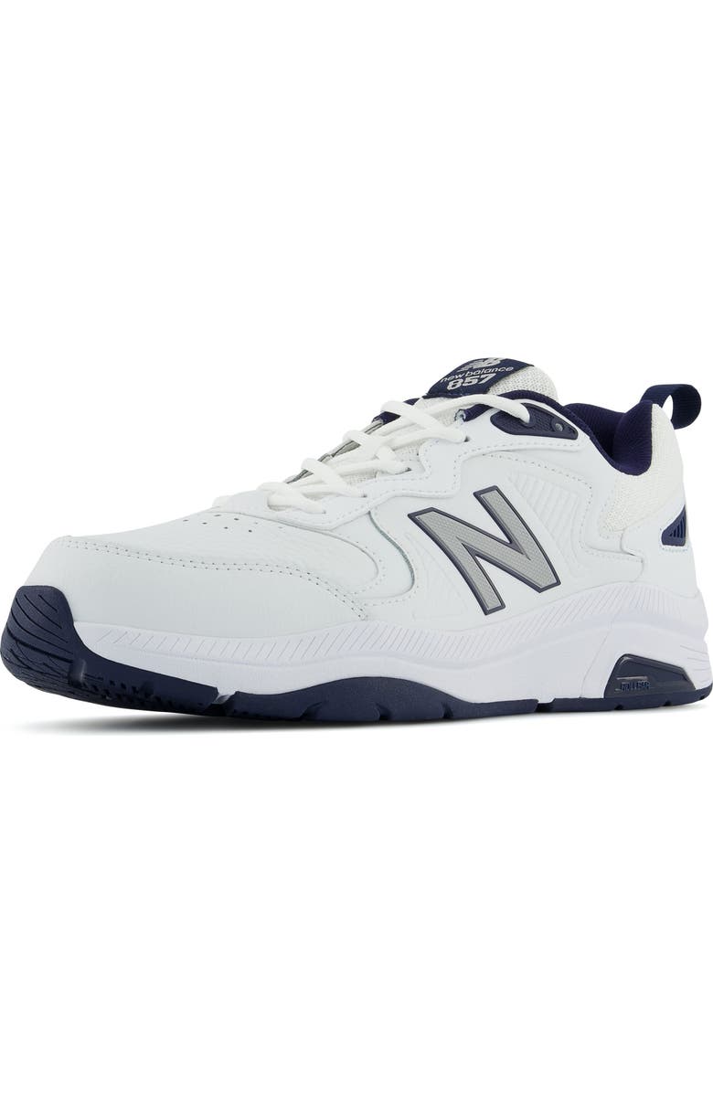 New Balance MX 857 v3 Training Shoe, Alternate, color, White/ Navy