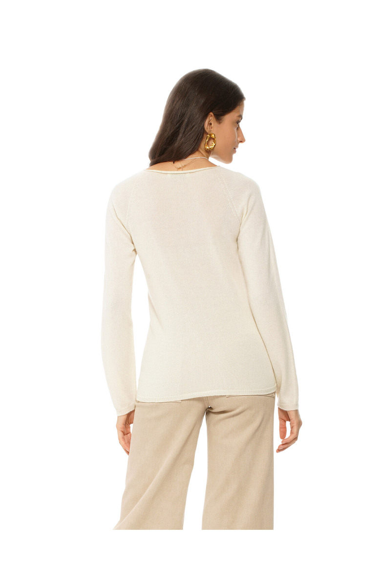 Monticelli Cashmere Ultralight Pure Cashmere Raglan Crewneck Sweater, Alternate, color, 