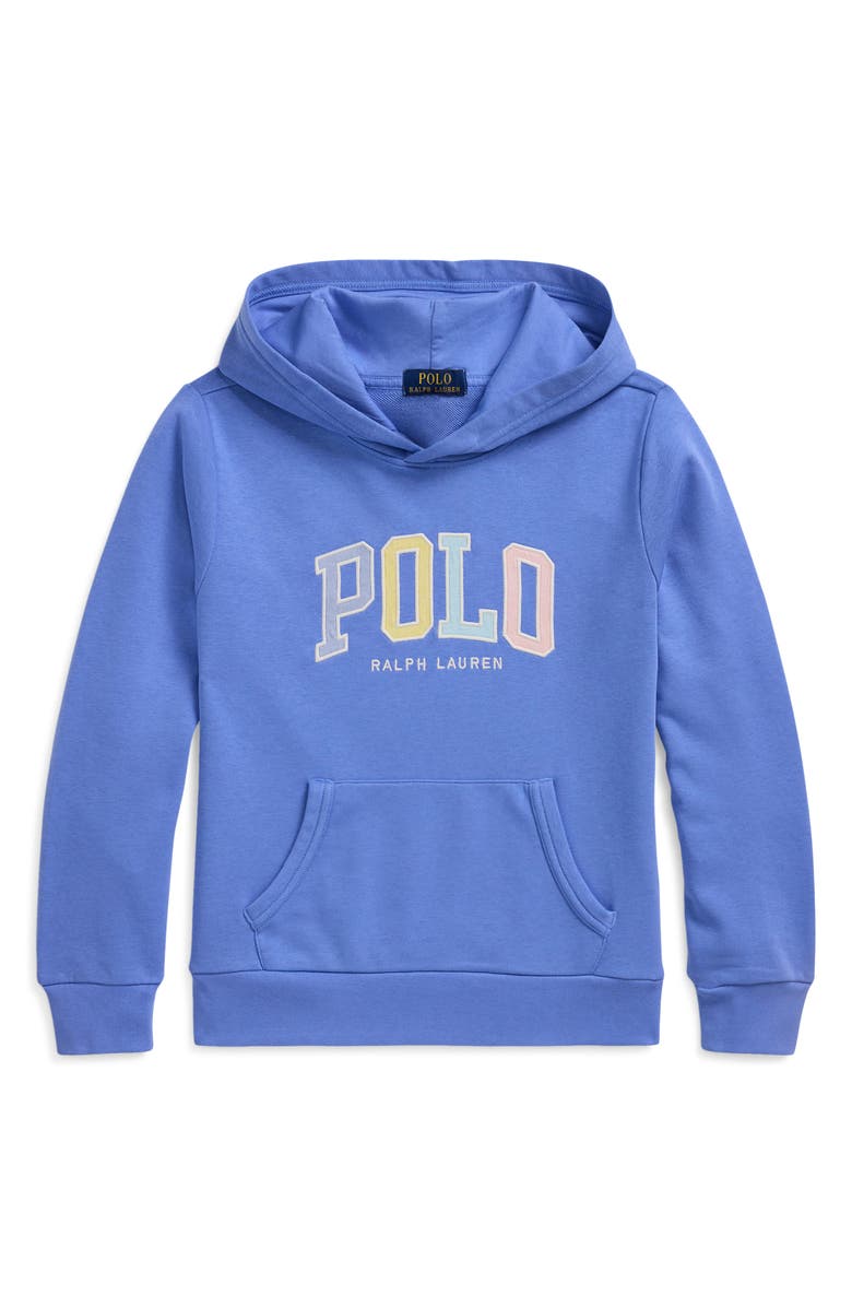 Ralph Lauren Kids' Logo Appliqué Cotton French Terry Hoodie, Main, color, 